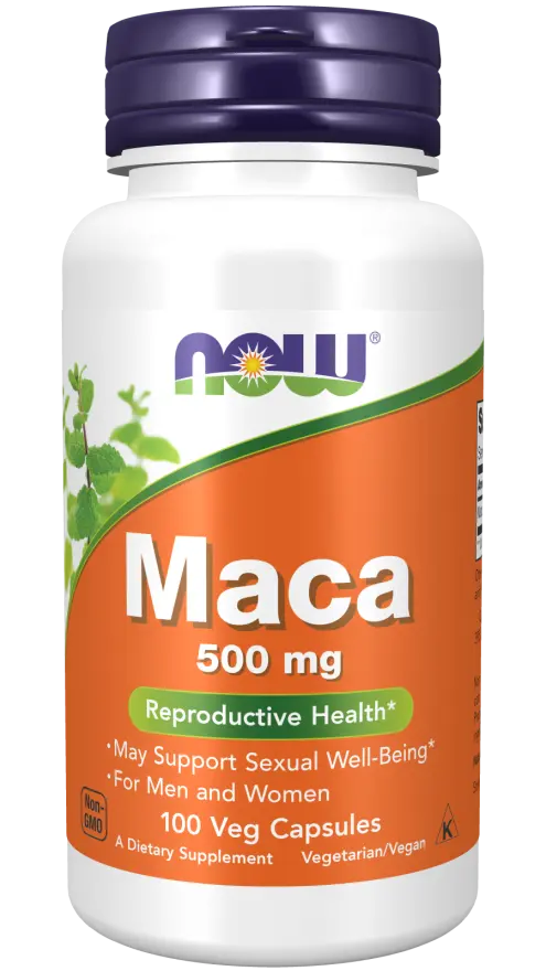 NOW FOODS Maca 500mg (100 rastlinskih kapsul)