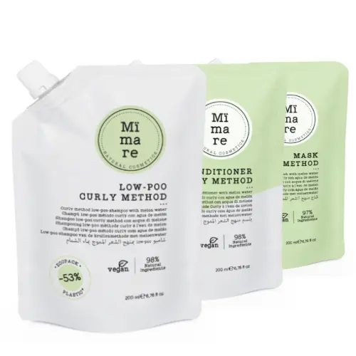 Mimare za skodrane lase 3 pak "Curly Method" (3x 200ml)