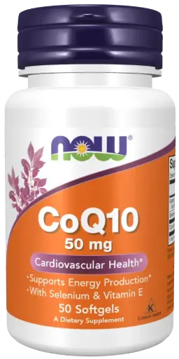 [22.07.705.03.002] NOW FOODS CoQ10 (koencim Q10) 50mg (50 mehkih žel)