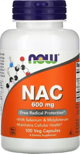 [22.03.705.03.005] NOW FOODS NAC 600 mg (100 rastlinskih kapsul)