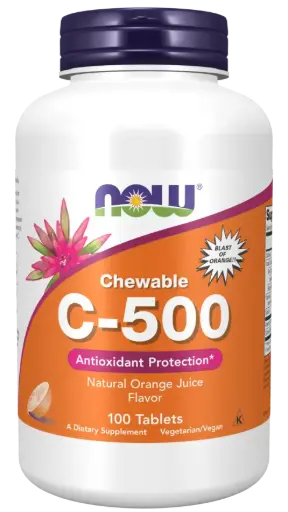 [11.17.705.03.001] NOW Vitamin C-500 (100 žvečljivih tablet)