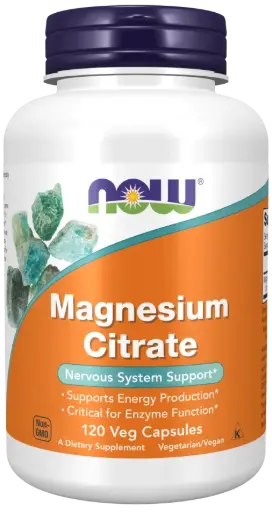 [77.03.705.03.001] NOW Magnezijev Citrat 400mg (120 rastlinskih kapsul)