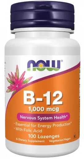 [11.04.705.03.001] NOW Vitamin B-12 kobalamin (100 pastil)